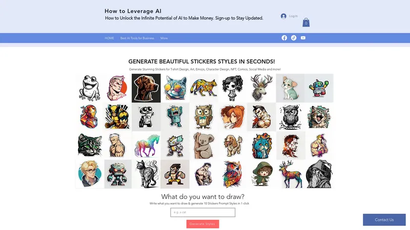 Sticker Prompt Generator