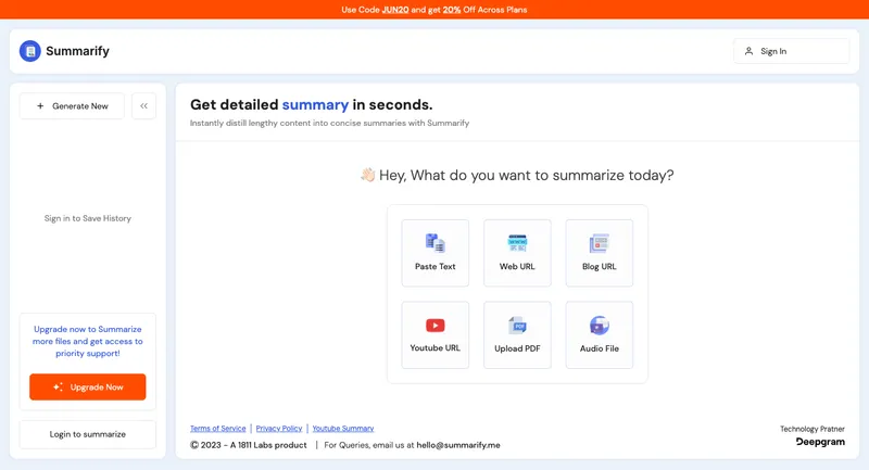 Summarify.me