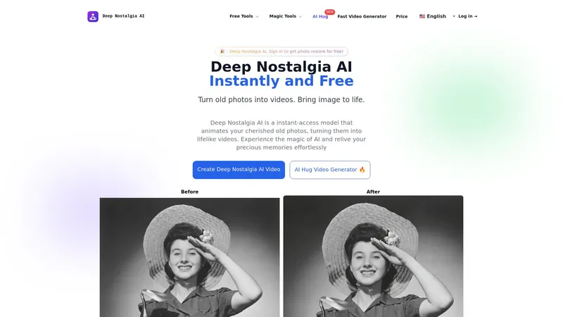 Deep Nostalgia AI