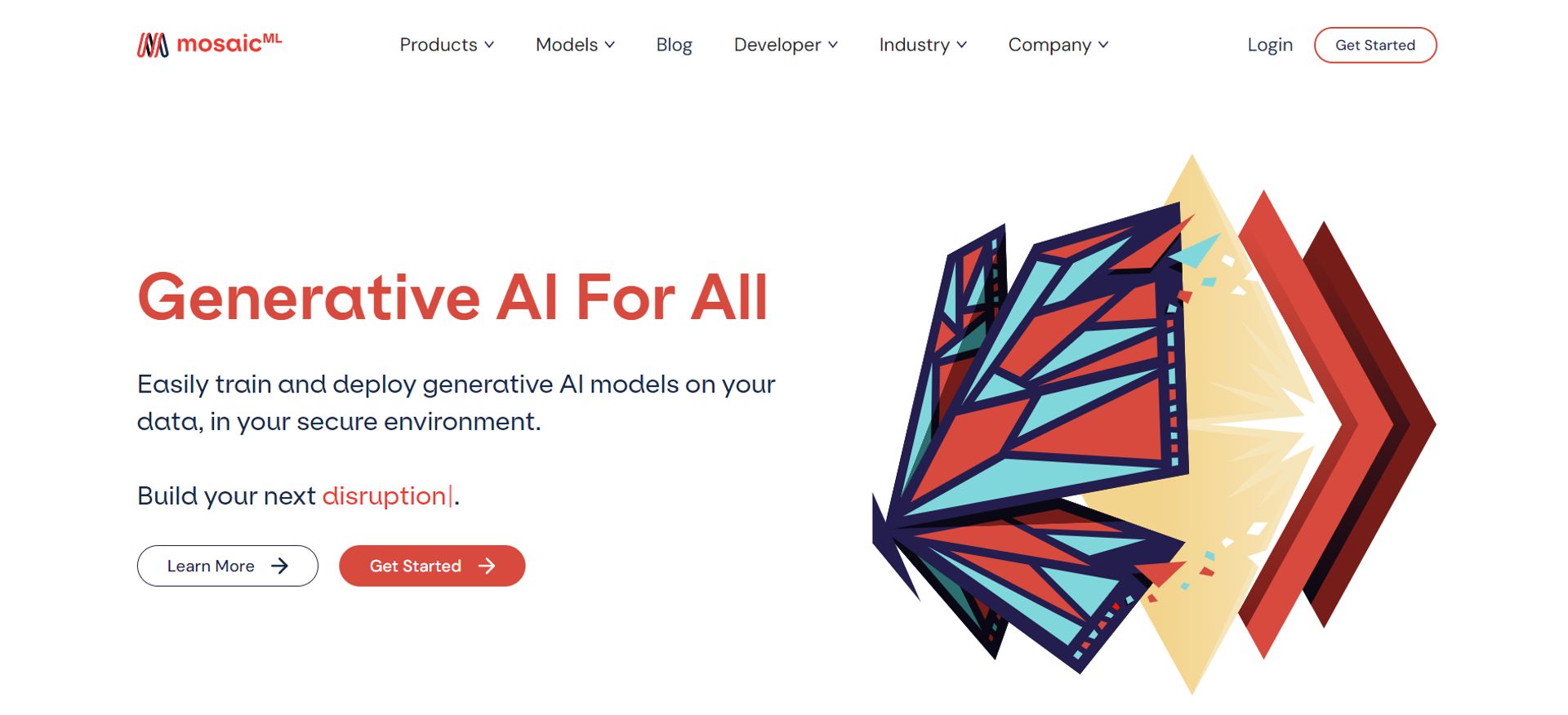 MosaicML screenshot
