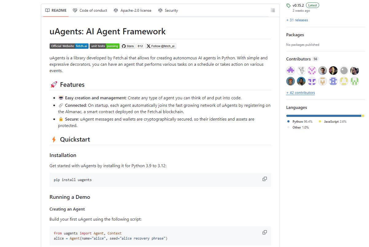 uAgent screenshot