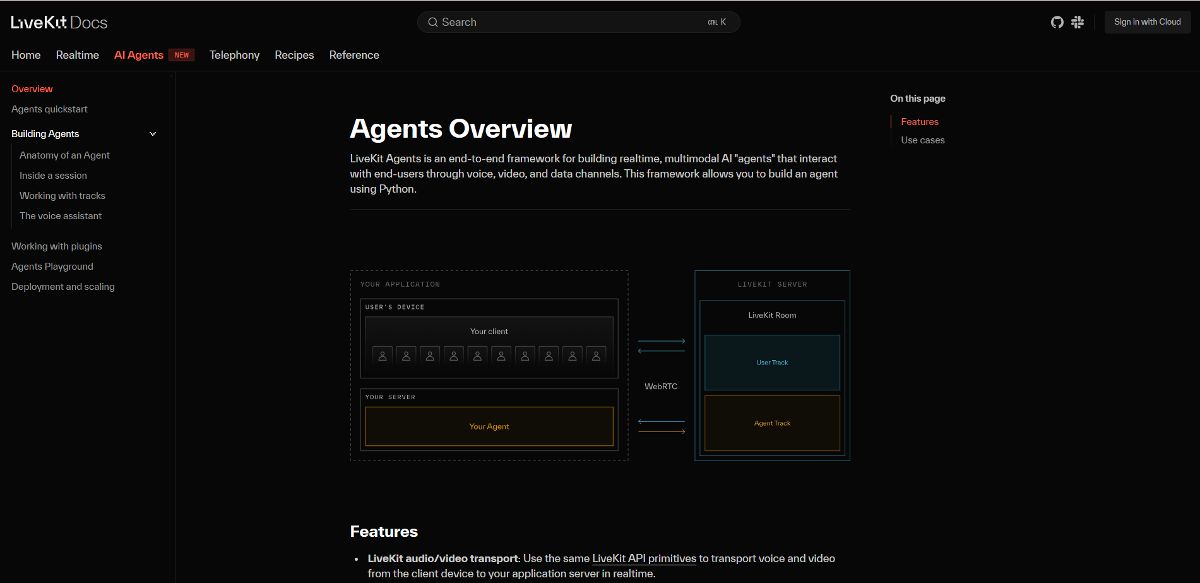 LiveKit Agents screenshot