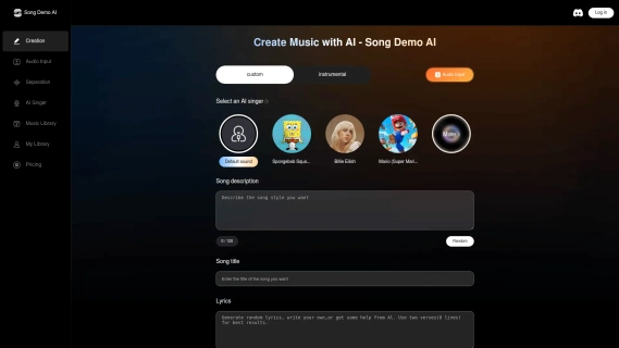 Song Demo AI - AI Music Generator