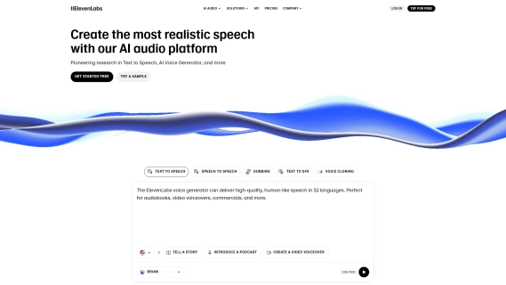 ElevenLabs: Advanced AI Voice Solutions