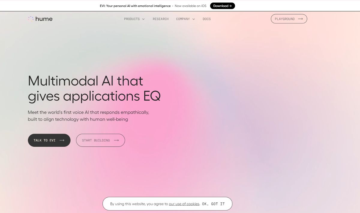 Hume AI screenshot