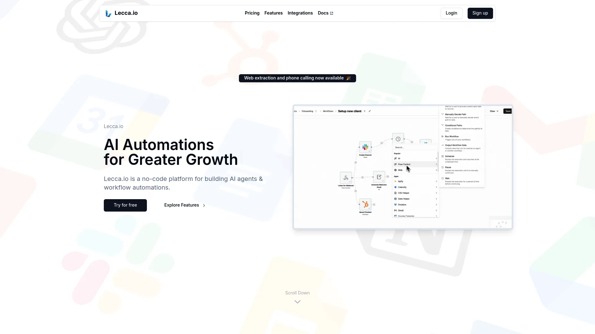 Lecca.io screenshot