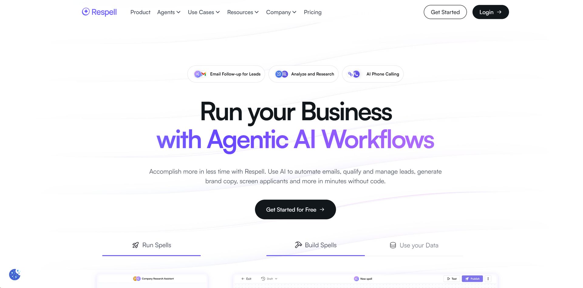 Respell screenshot
