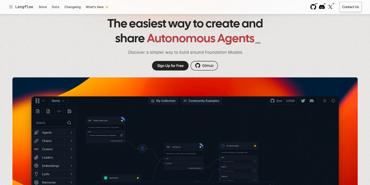 Langflow screenshot