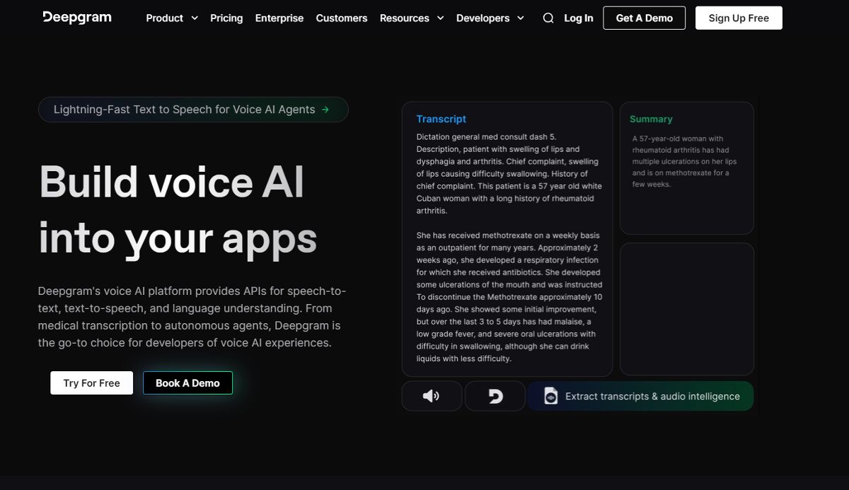 Deepgram screenshot