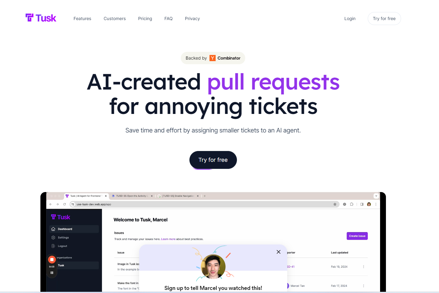 Tusk screenshot