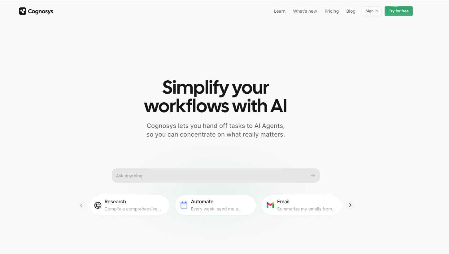 Cognosys screenshot