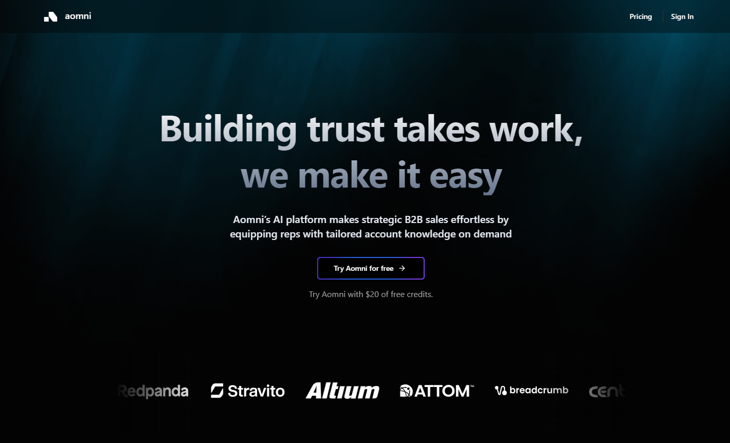 Aomni screenshot