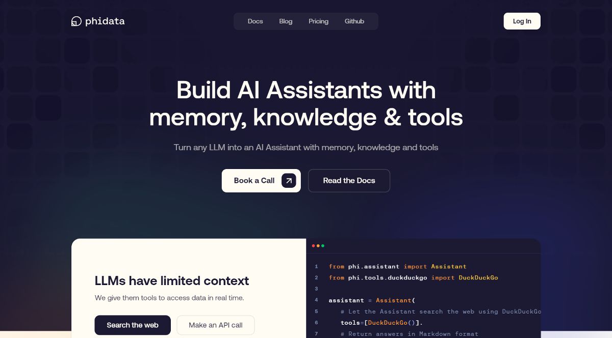 Phidata screenshot