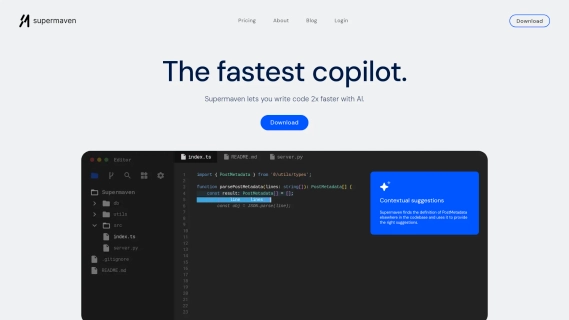 Supermaven - Free AI Code Editor