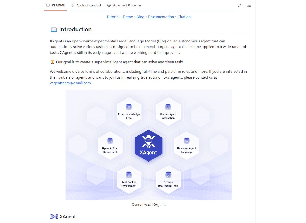 XAgent screenshot