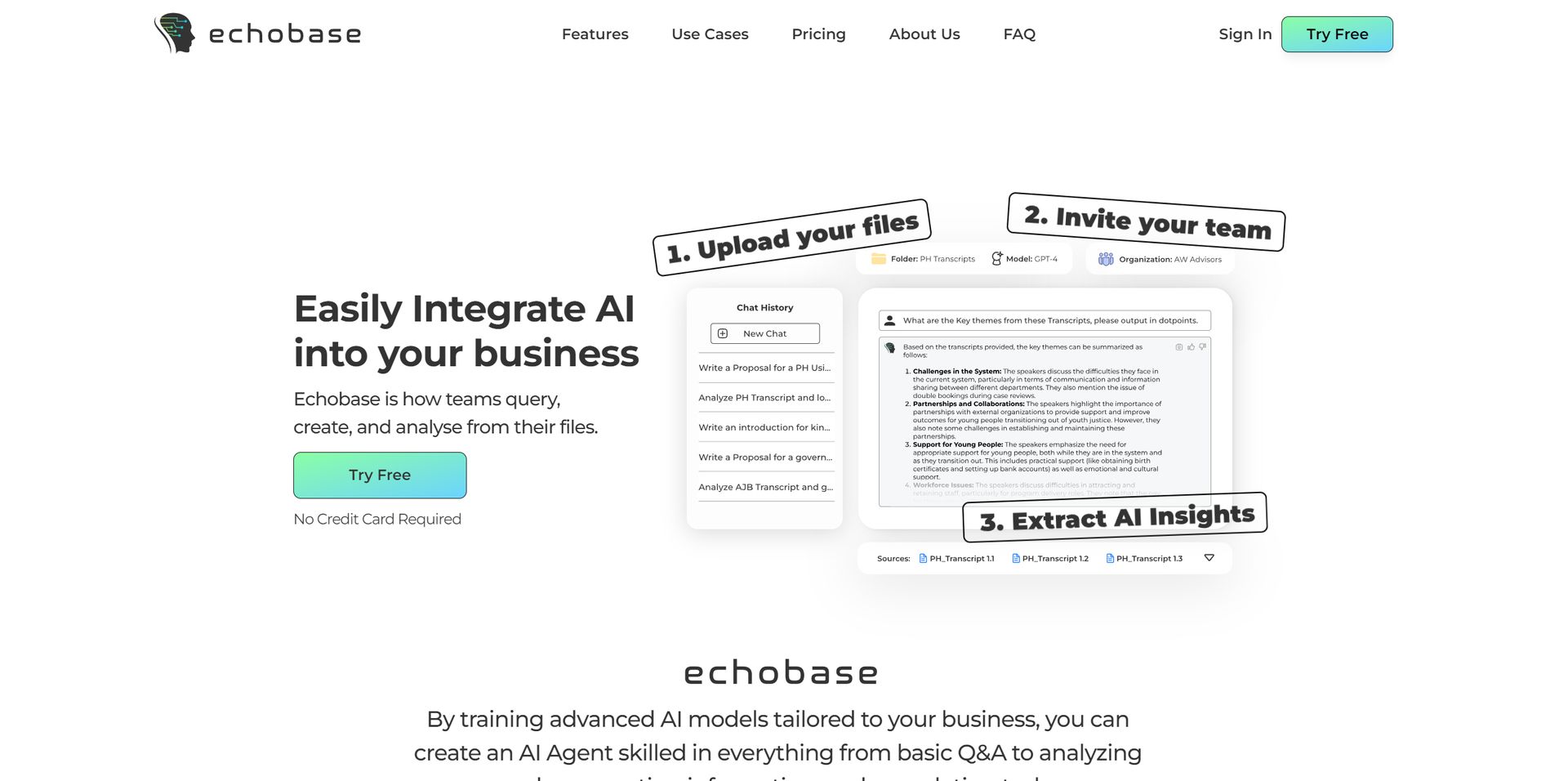 Echobase screenshot