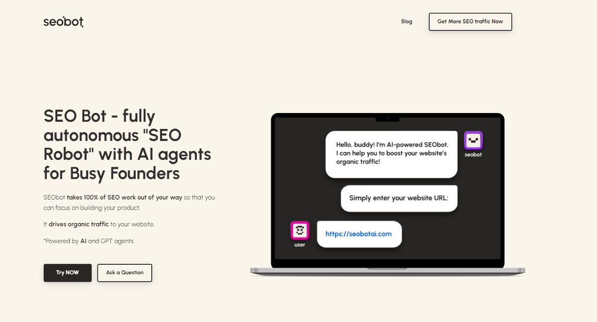 SEObotAI screenshot