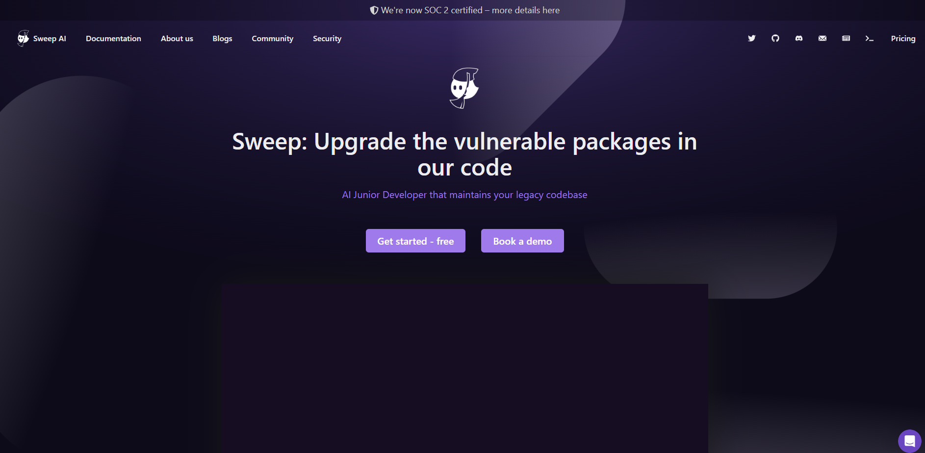 Sweep AI screenshot