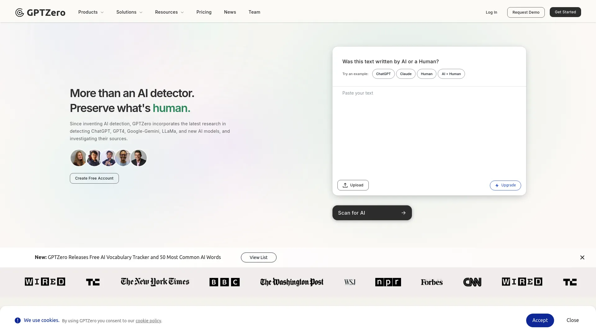 GPTZero - Artificial Intelligence Detector Tool