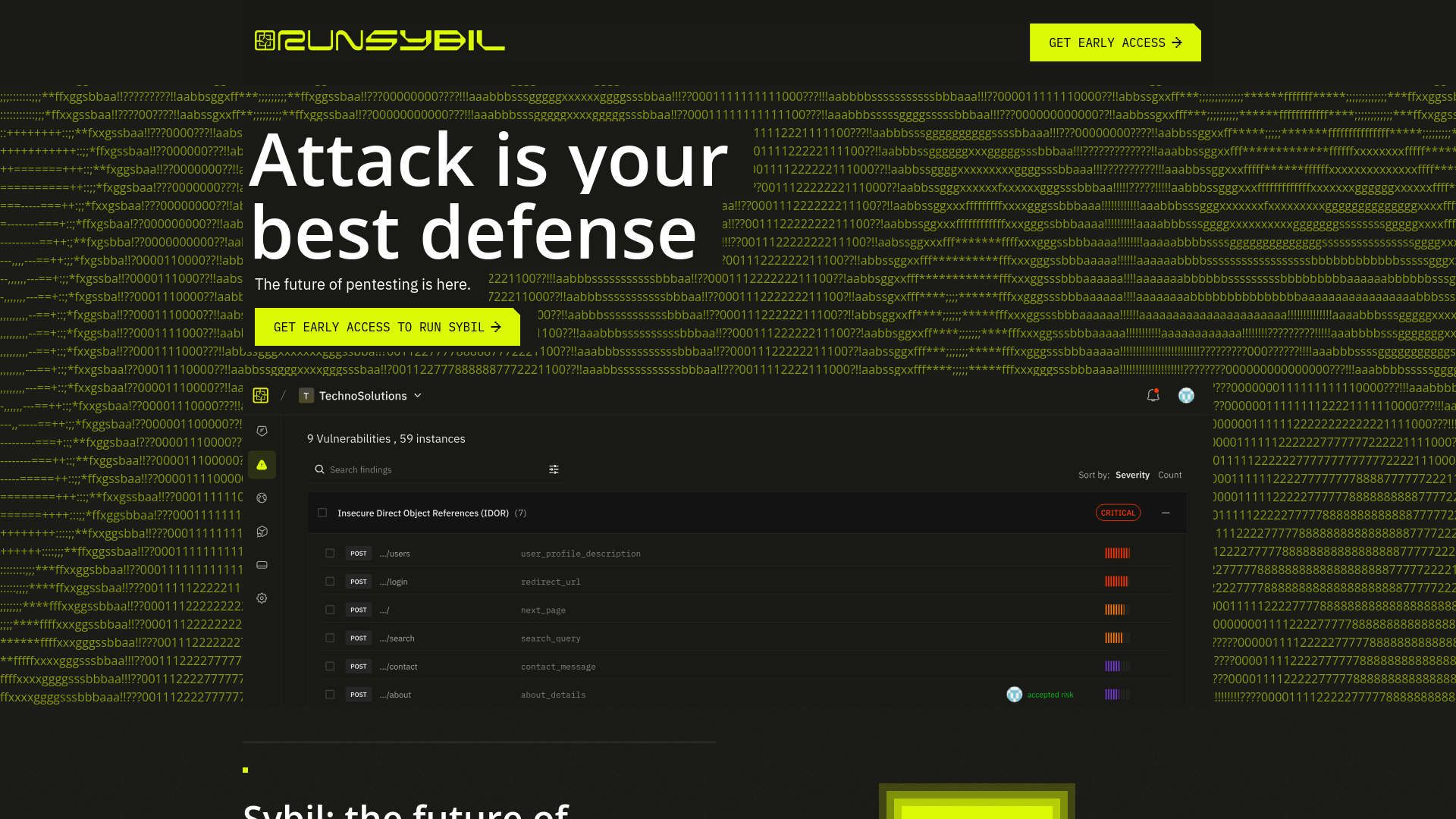 RunSybil screenshot